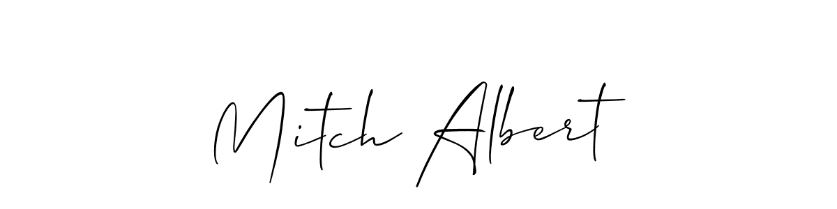 How to make Mitch Albert signature? Allison_Script is a professional autograph style. Create handwritten signature for Mitch Albert name. Mitch Albert signature style 2 images and pictures png
