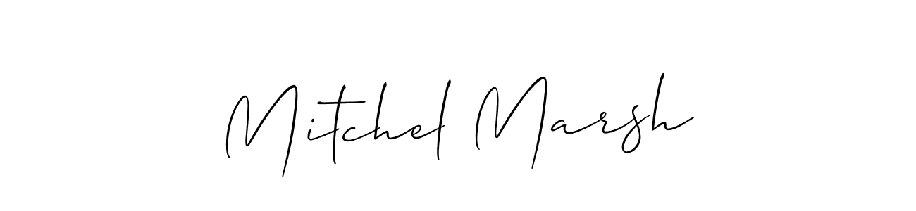 Once you've used our free online signature maker to create your best signature Allison_Script style, it's time to enjoy all of the benefits that Mitchel Marsh name signing documents. Mitchel Marsh signature style 2 images and pictures png