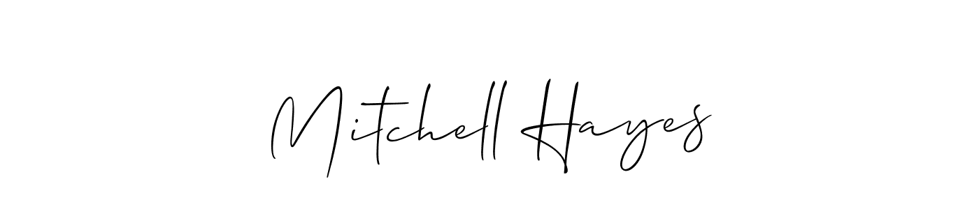 Create a beautiful signature design for name Mitchell Hayes. With this signature (Allison_Script) fonts, you can make a handwritten signature for free. Mitchell Hayes signature style 2 images and pictures png