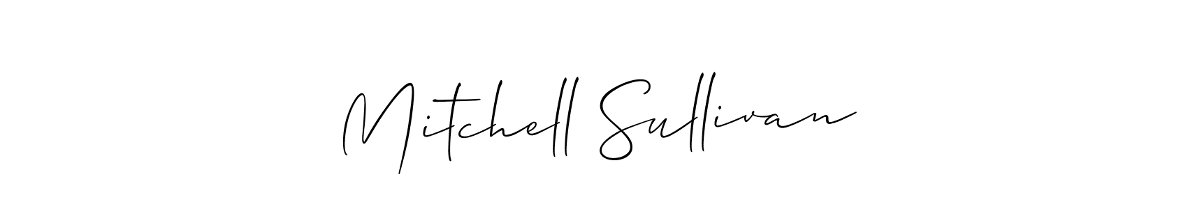 It looks lik you need a new signature style for name Mitchell Sullivan. Design unique handwritten (Allison_Script) signature with our free signature maker in just a few clicks. Mitchell Sullivan signature style 2 images and pictures png