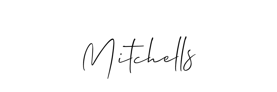 Design your own signature with our free online signature maker. With this signature software, you can create a handwritten (Allison_Script) signature for name Mitchells. Mitchells signature style 2 images and pictures png