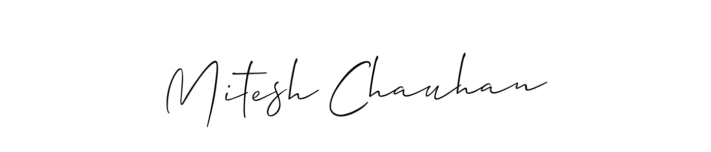 Make a beautiful signature design for name Mitesh Chauhan. Use this online signature maker to create a handwritten signature for free. Mitesh Chauhan signature style 2 images and pictures png