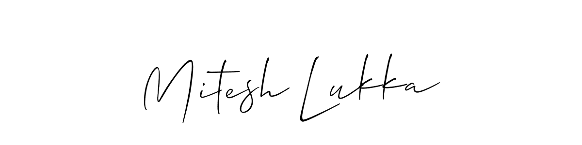 Best and Professional Signature Style for Mitesh Lukka. Allison_Script Best Signature Style Collection. Mitesh Lukka signature style 2 images and pictures png