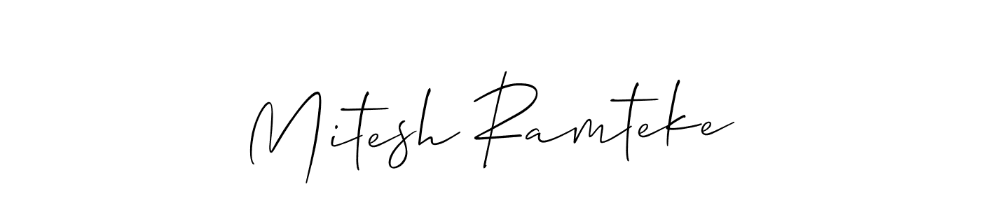 Here are the top 10 professional signature styles for the name Mitesh Ramteke. These are the best autograph styles you can use for your name. Mitesh Ramteke signature style 2 images and pictures png