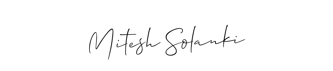 if you are searching for the best signature style for your name Mitesh Solanki. so please give up your signature search. here we have designed multiple signature styles  using Allison_Script. Mitesh Solanki signature style 2 images and pictures png