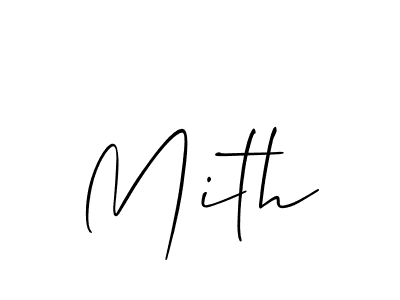 Create a beautiful signature design for name Mith. With this signature (Allison_Script) fonts, you can make a handwritten signature for free. Mith signature style 2 images and pictures png