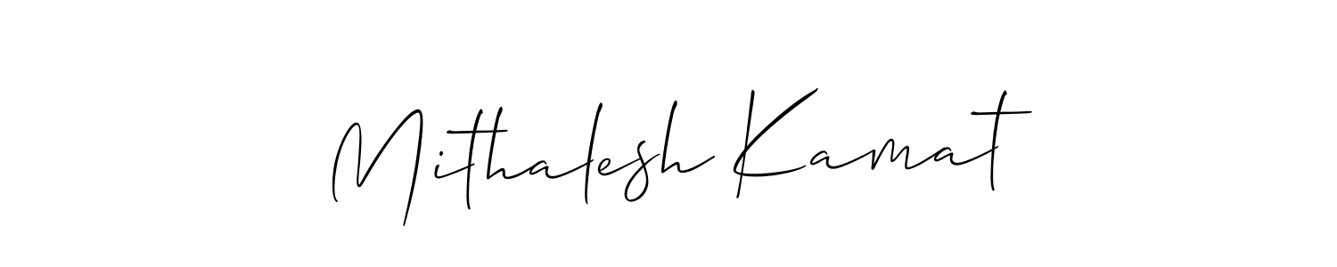Make a beautiful signature design for name Mithalesh Kamat. Use this online signature maker to create a handwritten signature for free. Mithalesh Kamat signature style 2 images and pictures png
