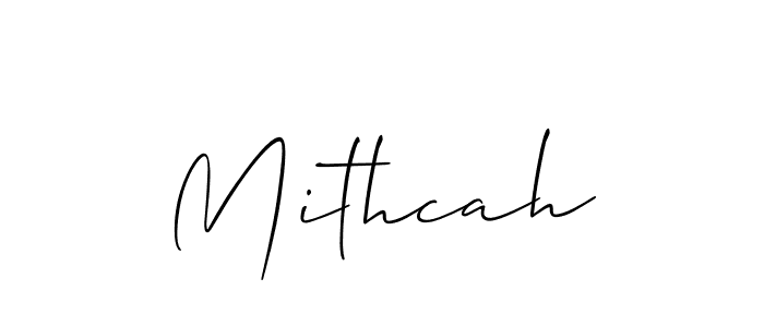 Make a beautiful signature design for name Mithcah. With this signature (Allison_Script) style, you can create a handwritten signature for free. Mithcah signature style 2 images and pictures png