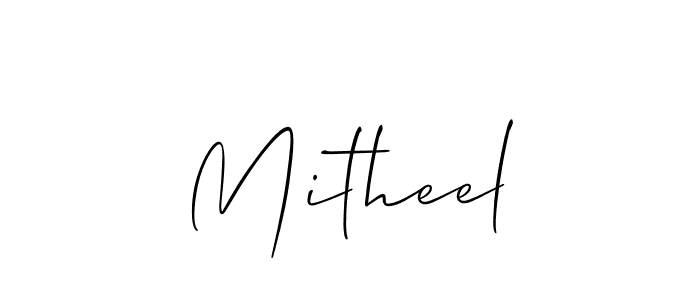 Similarly Allison_Script is the best handwritten signature design. Signature creator online .You can use it as an online autograph creator for name Mitheel. Mitheel signature style 2 images and pictures png