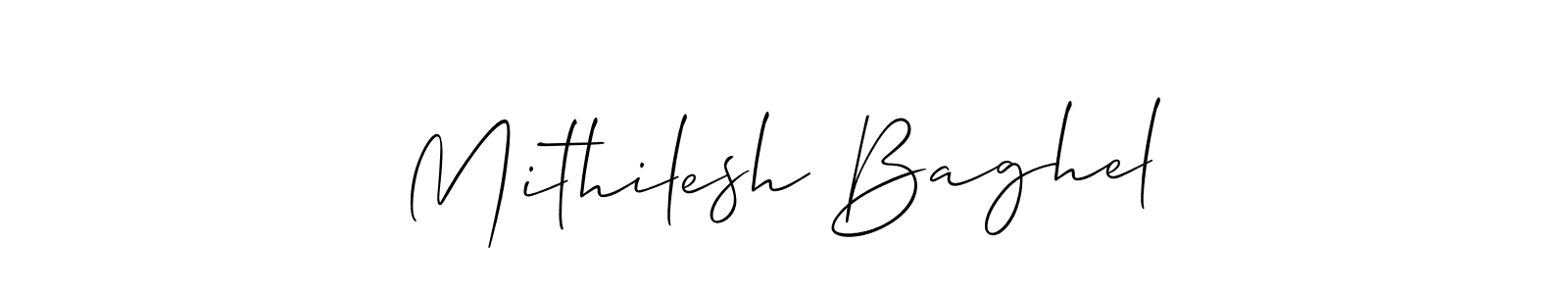 Also You can easily find your signature by using the search form. We will create Mithilesh Baghel name handwritten signature images for you free of cost using Allison_Script sign style. Mithilesh Baghel signature style 2 images and pictures png