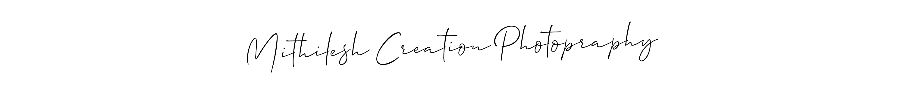 Also You can easily find your signature by using the search form. We will create Mithilesh Creation Photopraphy name handwritten signature images for you free of cost using Allison_Script sign style. Mithilesh Creation Photopraphy signature style 2 images and pictures png