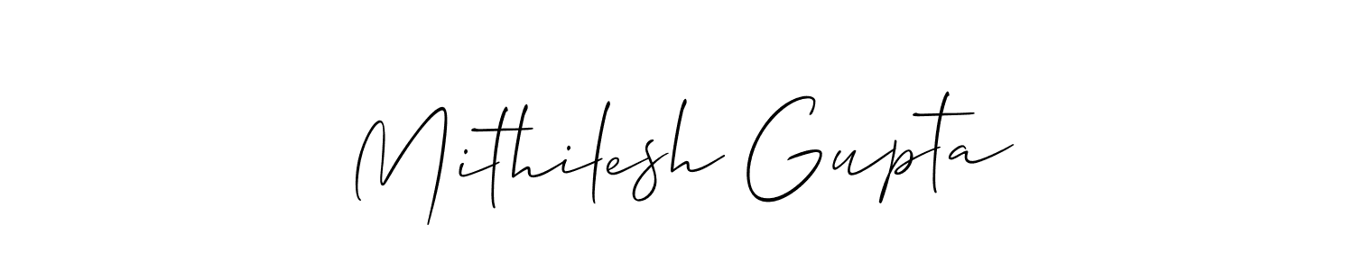 if you are searching for the best signature style for your name Mithilesh Gupta. so please give up your signature search. here we have designed multiple signature styles  using Allison_Script. Mithilesh Gupta signature style 2 images and pictures png