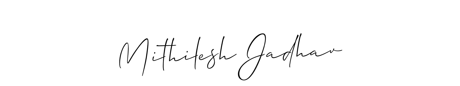 Best and Professional Signature Style for Mithilesh Jadhav. Allison_Script Best Signature Style Collection. Mithilesh Jadhav signature style 2 images and pictures png