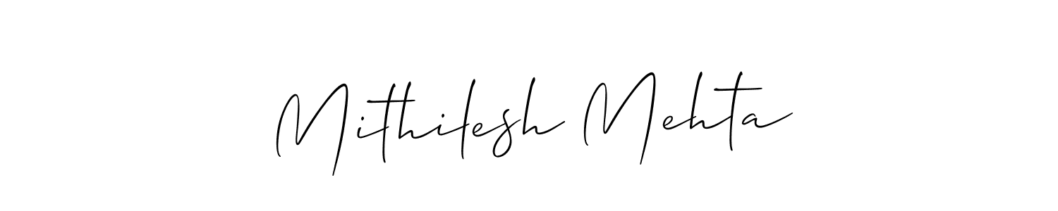 It looks lik you need a new signature style for name Mithilesh Mehta. Design unique handwritten (Allison_Script) signature with our free signature maker in just a few clicks. Mithilesh Mehta signature style 2 images and pictures png
