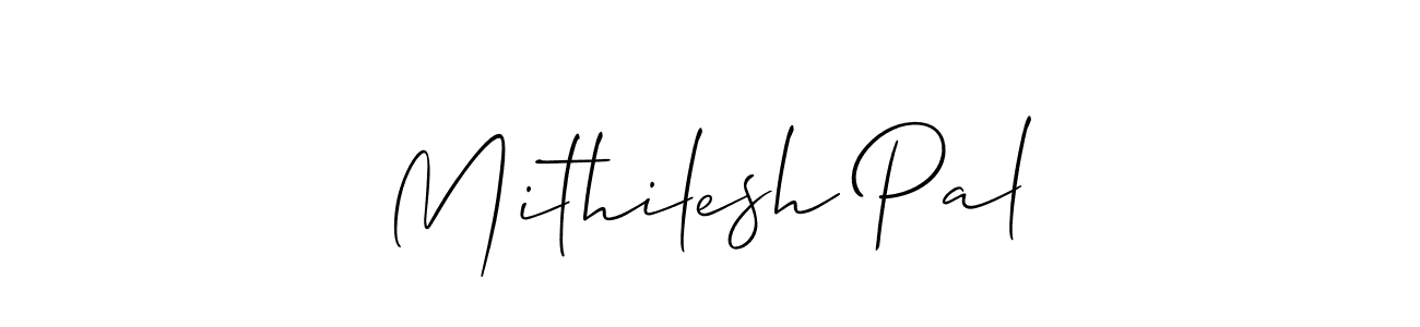 How to Draw Mithilesh Pal signature style? Allison_Script is a latest design signature styles for name Mithilesh Pal. Mithilesh Pal signature style 2 images and pictures png