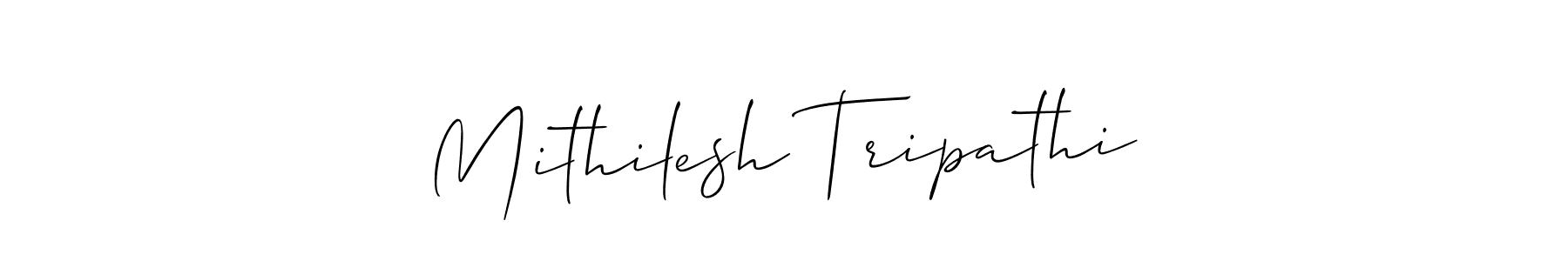 You should practise on your own different ways (Allison_Script) to write your name (Mithilesh Tripathi) in signature. don't let someone else do it for you. Mithilesh Tripathi signature style 2 images and pictures png