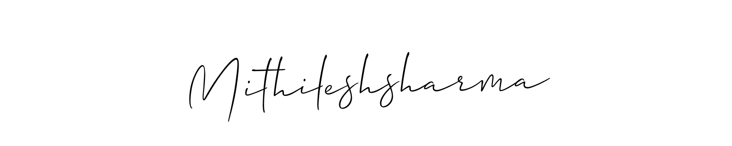 Check out images of Autograph of Mithileshsharma name. Actor Mithileshsharma Signature Style. Allison_Script is a professional sign style online. Mithileshsharma signature style 2 images and pictures png