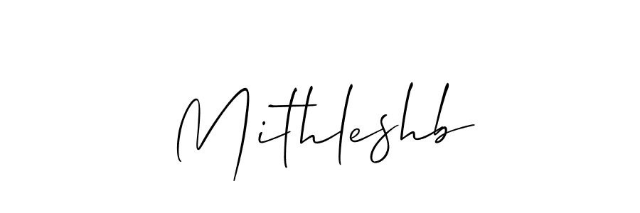 Here are the top 10 professional signature styles for the name Mithleshb. These are the best autograph styles you can use for your name. Mithleshb signature style 2 images and pictures png