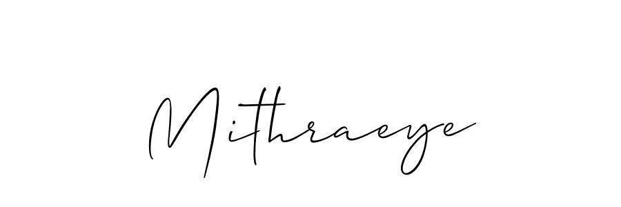 You should practise on your own different ways (Allison_Script) to write your name (Mithraeye) in signature. don't let someone else do it for you. Mithraeye signature style 2 images and pictures png