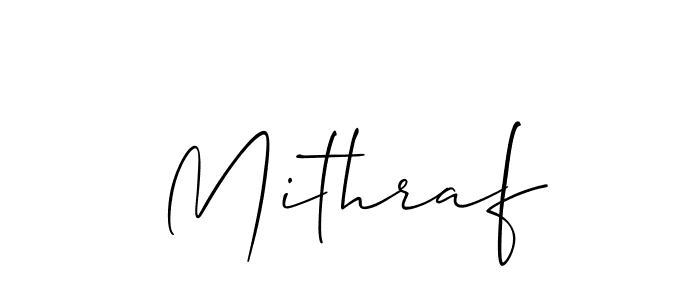 How to make Mithraf signature? Allison_Script is a professional autograph style. Create handwritten signature for Mithraf name. Mithraf signature style 2 images and pictures png
