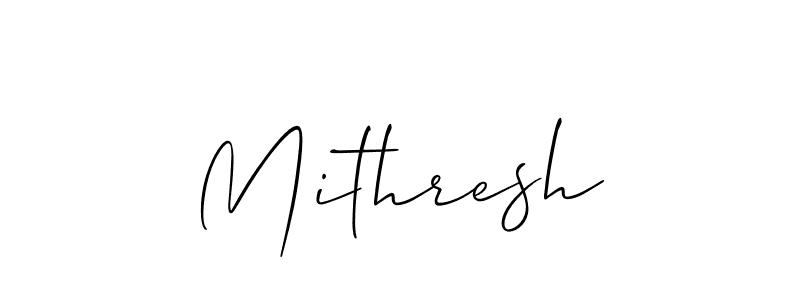 How to make Mithresh name signature. Use Allison_Script style for creating short signs online. This is the latest handwritten sign. Mithresh signature style 2 images and pictures png