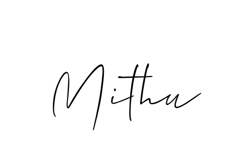 The best way (Allison_Script) to make a short signature is to pick only two or three words in your name. The name Mithu include a total of six letters. For converting this name. Mithu signature style 2 images and pictures png