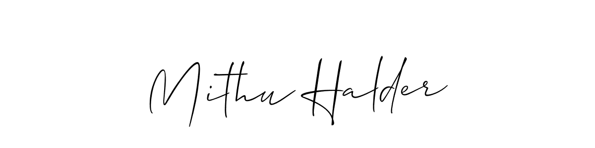 Similarly Allison_Script is the best handwritten signature design. Signature creator online .You can use it as an online autograph creator for name Mithu Halder. Mithu Halder signature style 2 images and pictures png