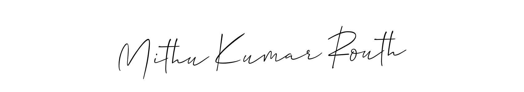 How to Draw Mithu Kumar Routh signature style? Allison_Script is a latest design signature styles for name Mithu Kumar Routh. Mithu Kumar Routh signature style 2 images and pictures png