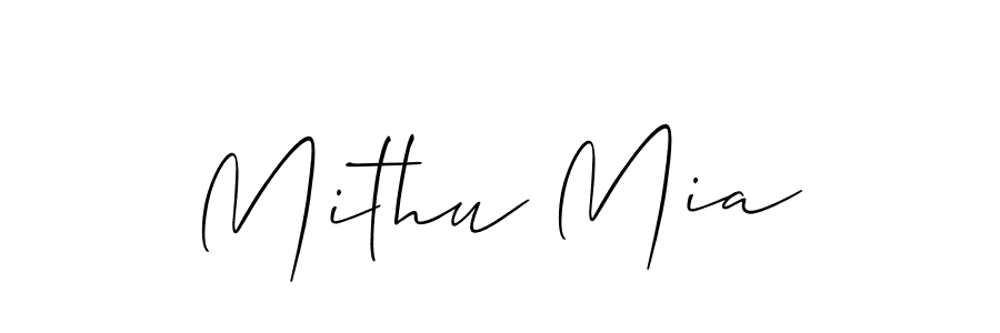Similarly Allison_Script is the best handwritten signature design. Signature creator online .You can use it as an online autograph creator for name Mithu Mia. Mithu Mia signature style 2 images and pictures png