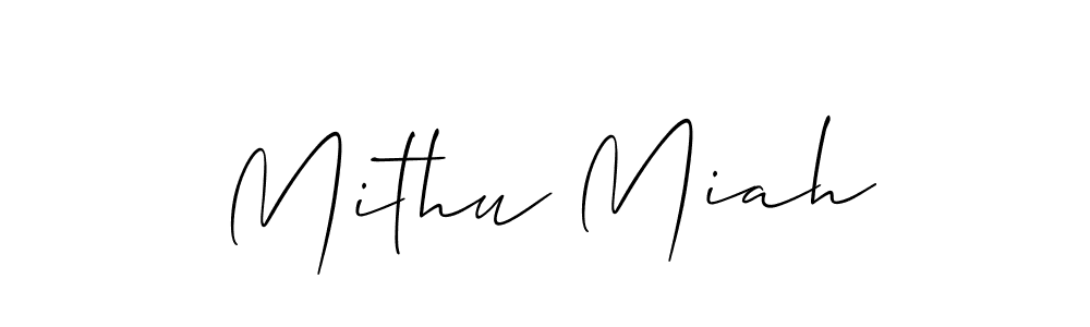 Also You can easily find your signature by using the search form. We will create Mithu Miah name handwritten signature images for you free of cost using Allison_Script sign style. Mithu Miah signature style 2 images and pictures png
