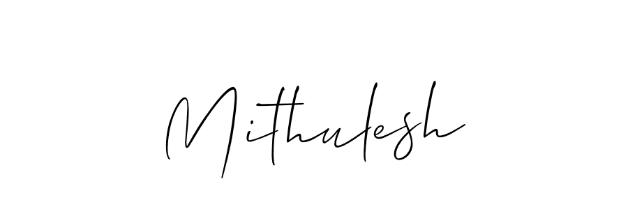 How to make Mithulesh name signature. Use Allison_Script style for creating short signs online. This is the latest handwritten sign. Mithulesh signature style 2 images and pictures png
