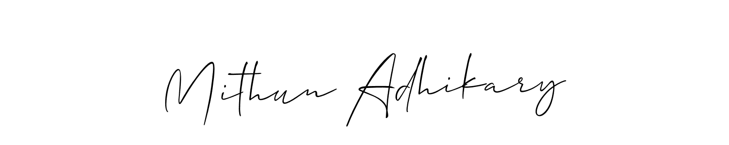 This is the best signature style for the Mithun Adhikary name. Also you like these signature font (Allison_Script). Mix name signature. Mithun Adhikary signature style 2 images and pictures png