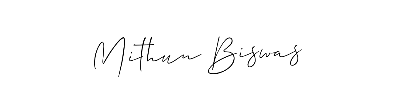 You should practise on your own different ways (Allison_Script) to write your name (Mithun Biswas) in signature. don't let someone else do it for you. Mithun Biswas signature style 2 images and pictures png