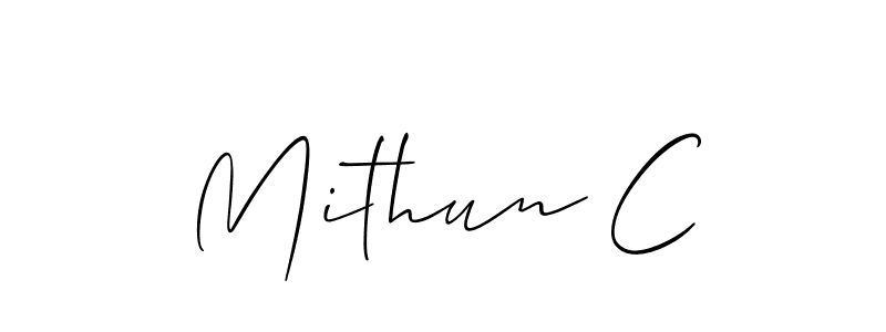 You can use this online signature creator to create a handwritten signature for the name Mithun C. This is the best online autograph maker. Mithun C signature style 2 images and pictures png