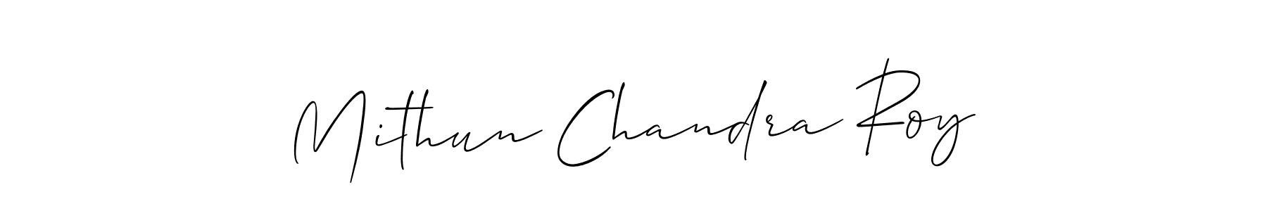 Also we have Mithun Chandra Roy name is the best signature style. Create professional handwritten signature collection using Allison_Script autograph style. Mithun Chandra Roy signature style 2 images and pictures png