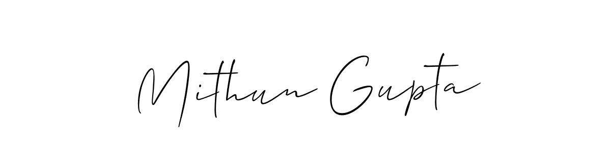 Make a beautiful signature design for name Mithun Gupta. Use this online signature maker to create a handwritten signature for free. Mithun Gupta signature style 2 images and pictures png