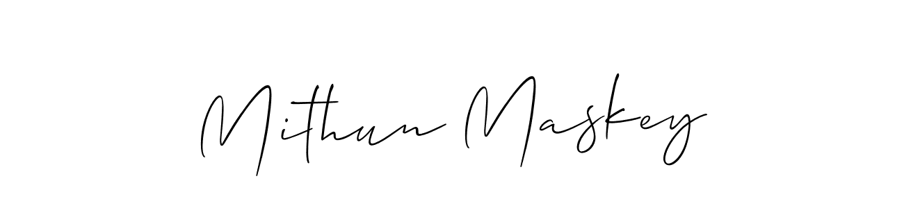 It looks lik you need a new signature style for name Mithun Maskey. Design unique handwritten (Allison_Script) signature with our free signature maker in just a few clicks. Mithun Maskey signature style 2 images and pictures png