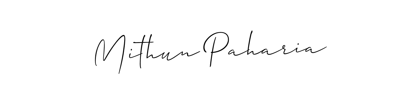 Make a beautiful signature design for name Mithun Paharia. Use this online signature maker to create a handwritten signature for free. Mithun Paharia signature style 2 images and pictures png