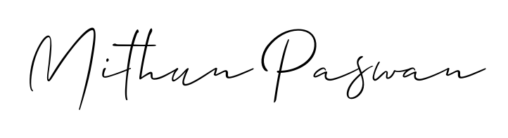 Practice writing Mithun Paswan with the flow of Allison_Script lettering. A fantastic source of inspiration for developing your personal signature style. Mithun Paswan signature style 2 images and pictures png