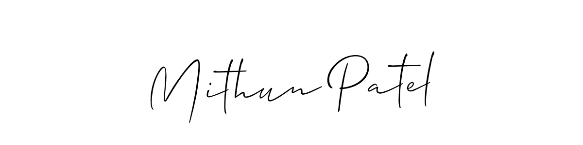 Make a beautiful signature design for name Mithun Patel. Use this online signature maker to create a handwritten signature for free. Mithun Patel signature style 2 images and pictures png