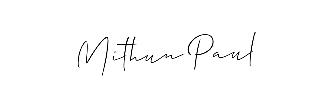 Similarly Allison_Script is the best handwritten signature design. Signature creator online .You can use it as an online autograph creator for name Mithun Paul. Mithun Paul signature style 2 images and pictures png