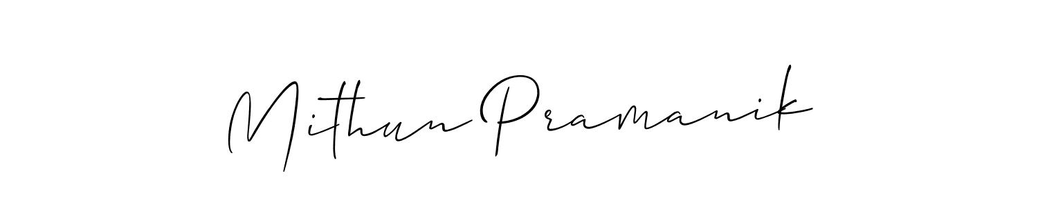 Also You can easily find your signature by using the search form. We will create Mithun Pramanik name handwritten signature images for you free of cost using Allison_Script sign style. Mithun Pramanik signature style 2 images and pictures png