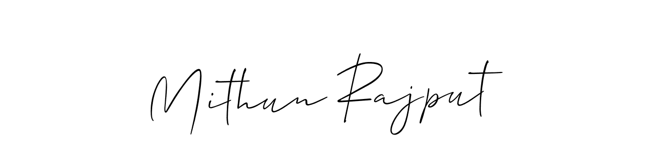 It looks lik you need a new signature style for name Mithun Rajput. Design unique handwritten (Allison_Script) signature with our free signature maker in just a few clicks. Mithun Rajput signature style 2 images and pictures png