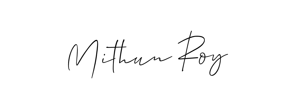 Also we have Mithun Roy name is the best signature style. Create professional handwritten signature collection using Allison_Script autograph style. Mithun Roy signature style 2 images and pictures png