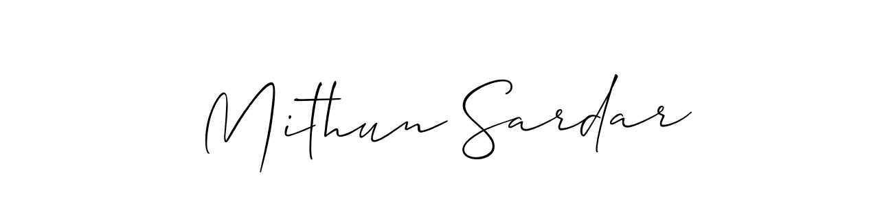 It looks lik you need a new signature style for name Mithun Sardar. Design unique handwritten (Allison_Script) signature with our free signature maker in just a few clicks. Mithun Sardar signature style 2 images and pictures png