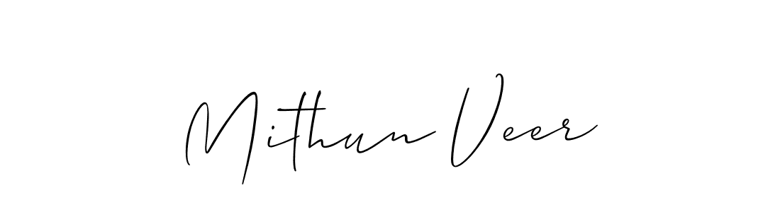 if you are searching for the best signature style for your name Mithun Veer. so please give up your signature search. here we have designed multiple signature styles  using Allison_Script. Mithun Veer signature style 2 images and pictures png