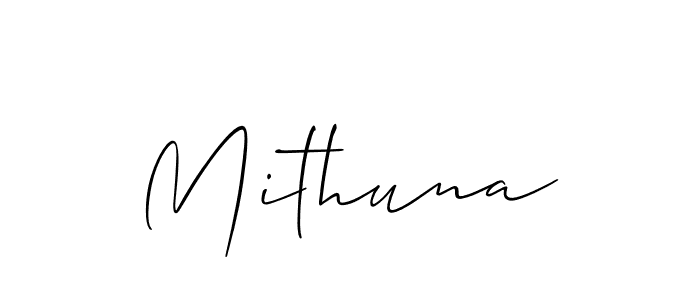 You can use this online signature creator to create a handwritten signature for the name Mithuna. This is the best online autograph maker. Mithuna signature style 2 images and pictures png