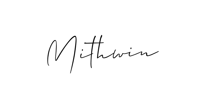 Make a short Mithwin signature style. Manage your documents anywhere anytime using Allison_Script. Create and add eSignatures, submit forms, share and send files easily. Mithwin signature style 2 images and pictures png