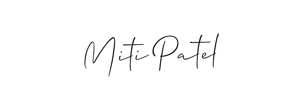 Make a beautiful signature design for name Miti Patel. Use this online signature maker to create a handwritten signature for free. Miti Patel signature style 2 images and pictures png