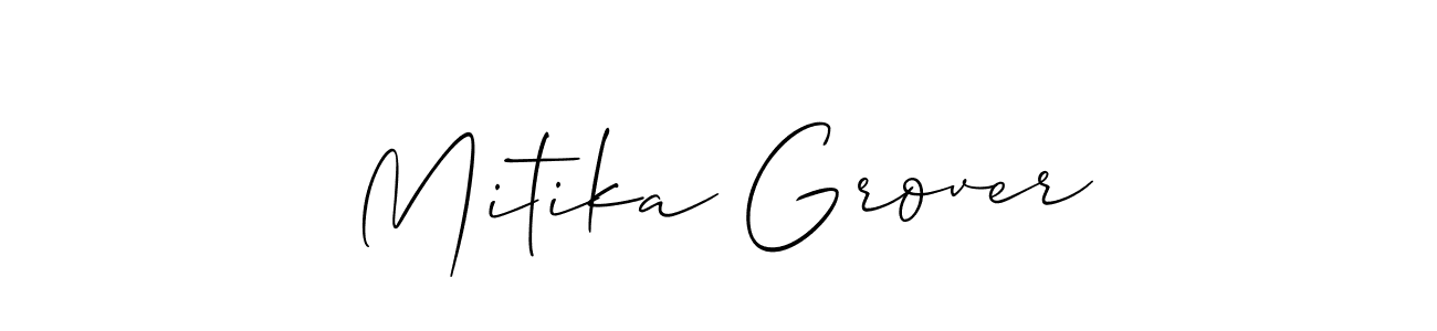 Make a beautiful signature design for name Mitika Grover. Use this online signature maker to create a handwritten signature for free. Mitika Grover signature style 2 images and pictures png
